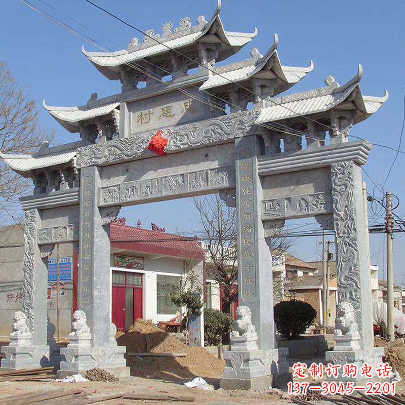 广东大理石牌坊石雕艺术