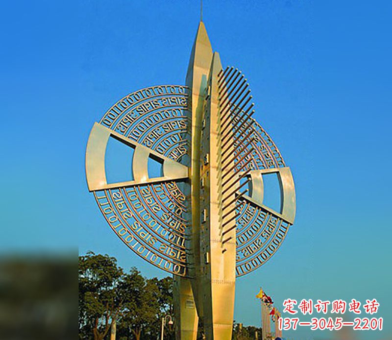 广东大型不锈钢风车雕塑