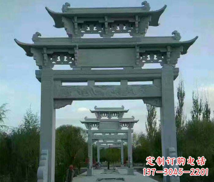 广东单门大理石牌坊