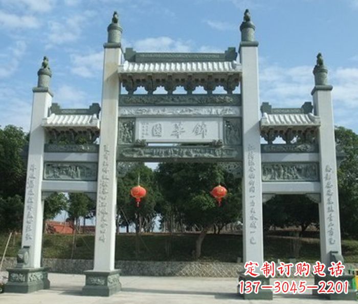 广东道路三门石牌坊 (2)