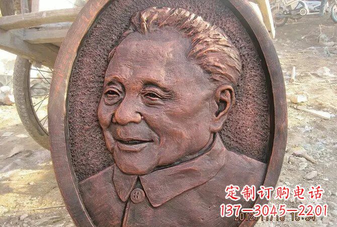 广东传承历史，永记邓小平——邓小平头像铜雕塑