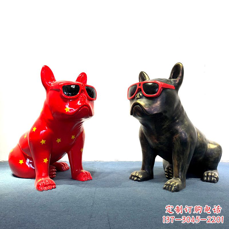 广东斗牛犬雕塑摆件