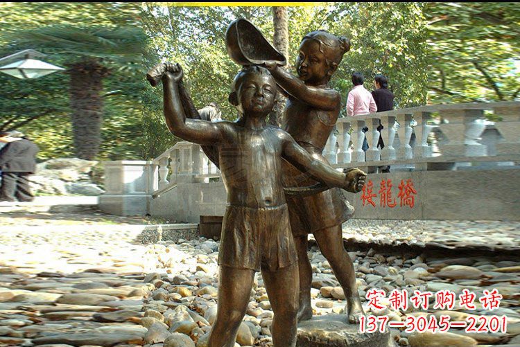 广东优雅可爱的儿童雕塑