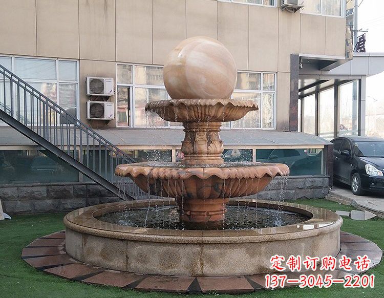 广东风水球喷泉石雕 (2)