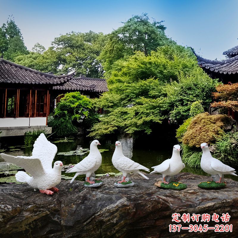 广东鸽子的雕塑