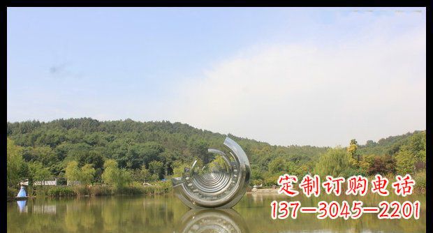 广东不锈钢圆环景观雕塑