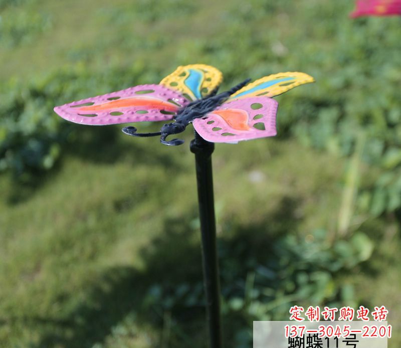 广东个性化不锈钢彩色蝴蝶雕塑