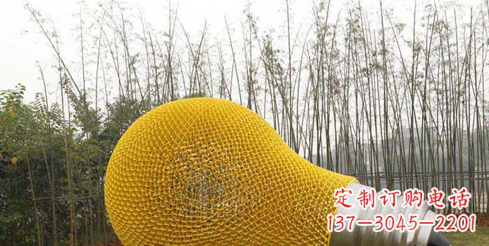 广东大型不锈钢灯泡雕塑