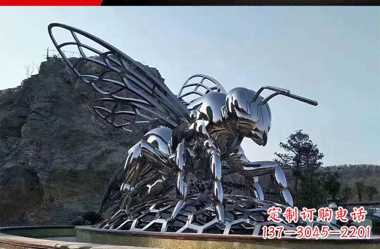 广东公园不锈钢大型蚂蚁雕塑