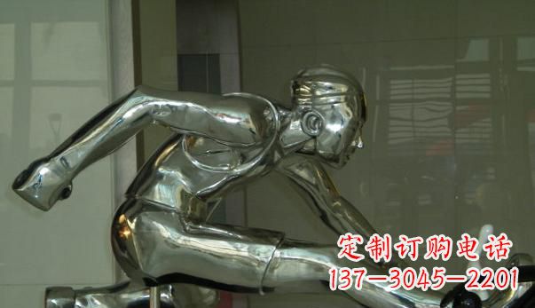 广东不锈钢运动员雕塑