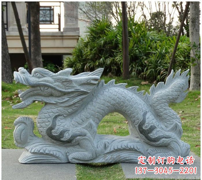 广东精美雕刻的大理石龙雕塑