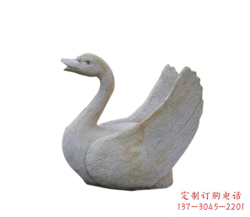 广东中领雕塑 | 天鹅石雕景观喷泉