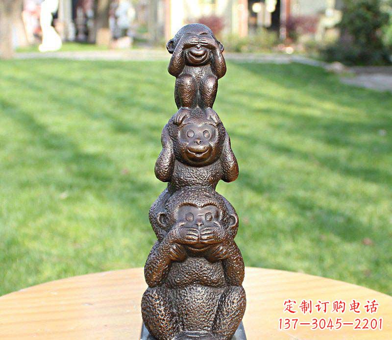 广东高品质铜雕罗汉叠罗汉塑像