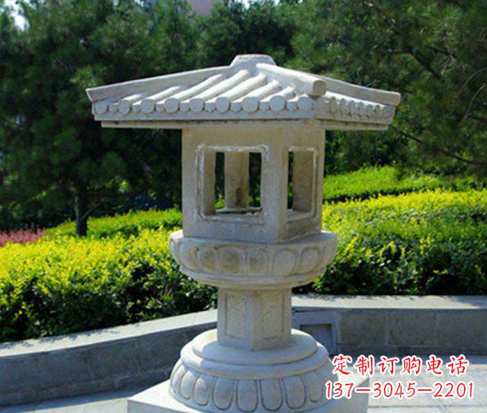 广东公园景观小型石灯雕塑