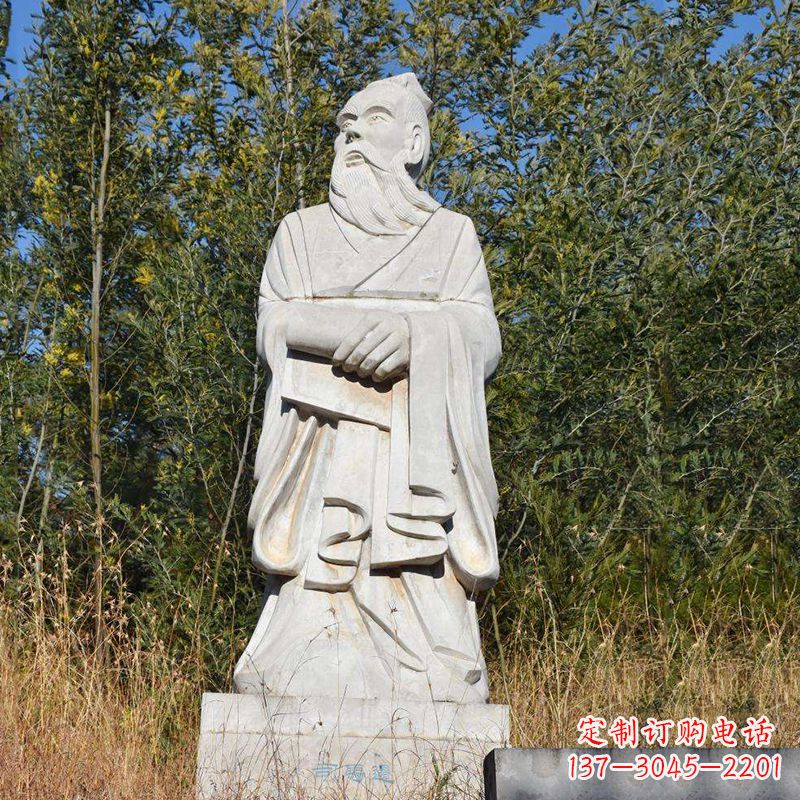 广东以司马迁石雕塑展现古代名人