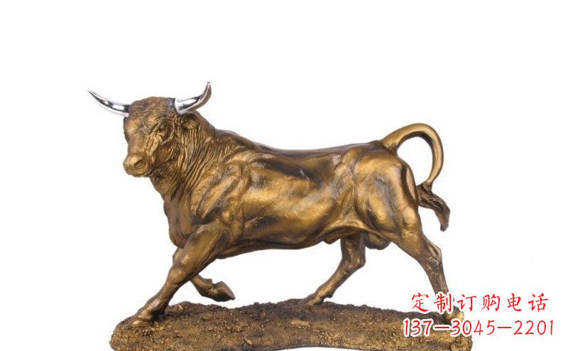 广东公园牛动物铜雕_1