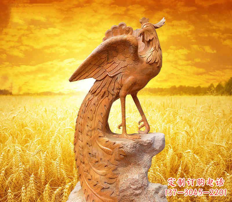 广东公园神兽凤凰石雕
