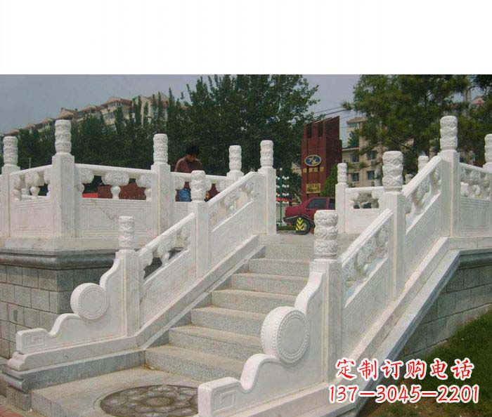 广东公园石栏板大理石雕塑