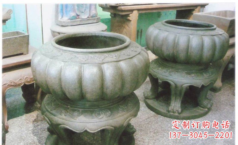 广东公园水缸景观铜雕