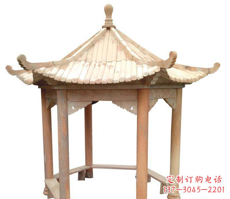 广东精美六角凉亭雕塑