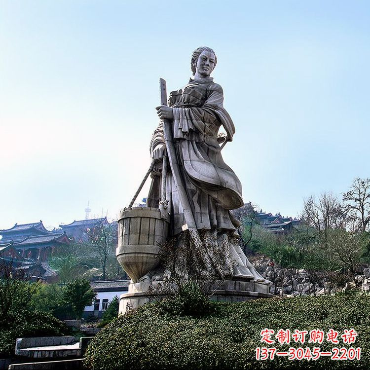 广东古代美女文姜景观雕塑