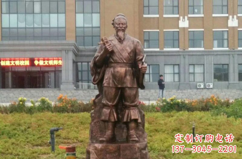 广东古代名人铜雕鲁班