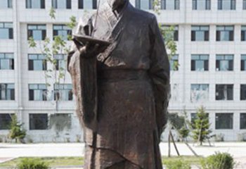 广东传承古代珍贵文化—祖冲之铜雕塑