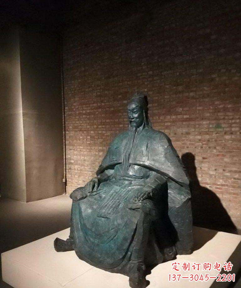 广东关公古代名人铜雕