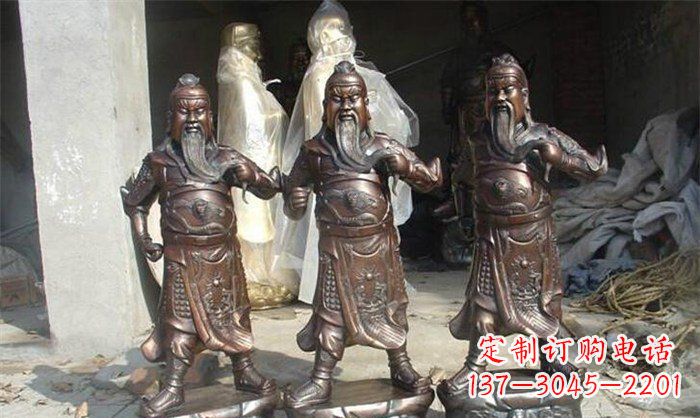 广东关公古代人物铜雕 (2)