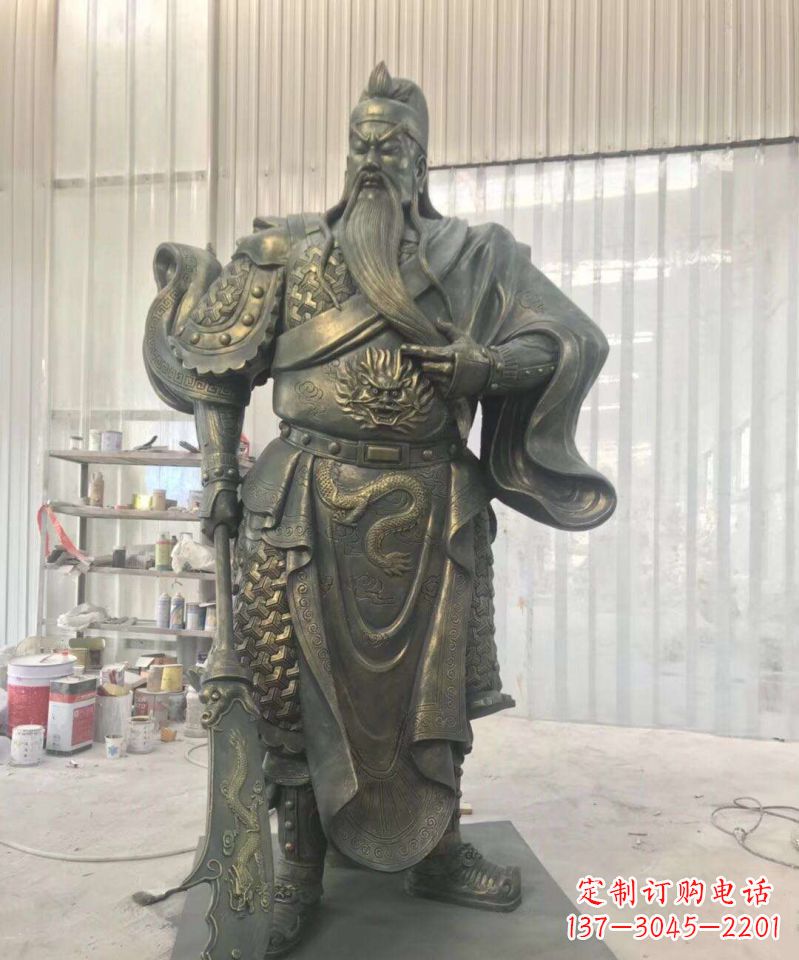 广东关公铜雕–传承古老的英雄气概