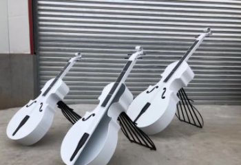 广东精美的不锈钢大提琴雕塑，让你的空间更加温馨