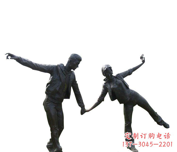 广东铜恋人雕塑,完美呈现浪漫爱情