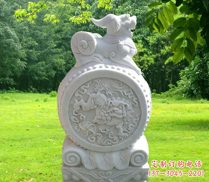 广东中领雕塑貔貅抱鼓石雕塑