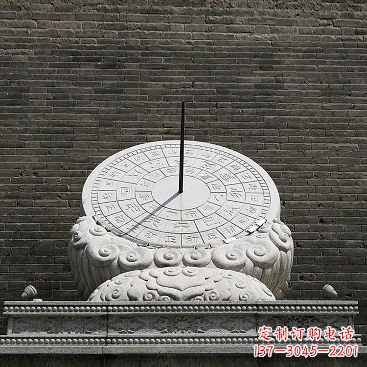 广东花岗岩古代计时器日晷仪雕塑