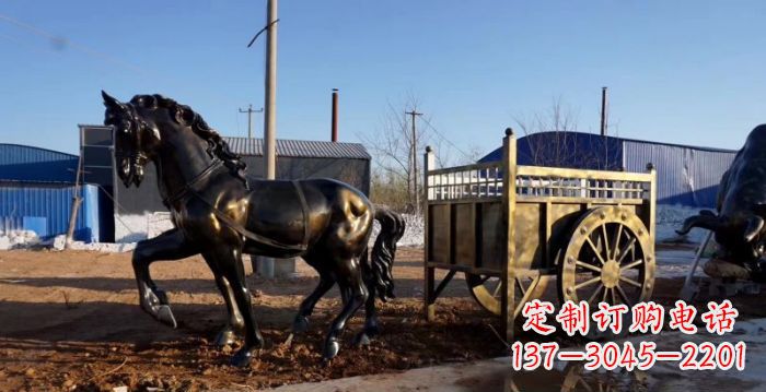 广东华丽复古，名车贵族，精美马车雕塑