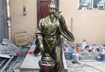 广东传承酒文化，杜康雕塑流传永恒