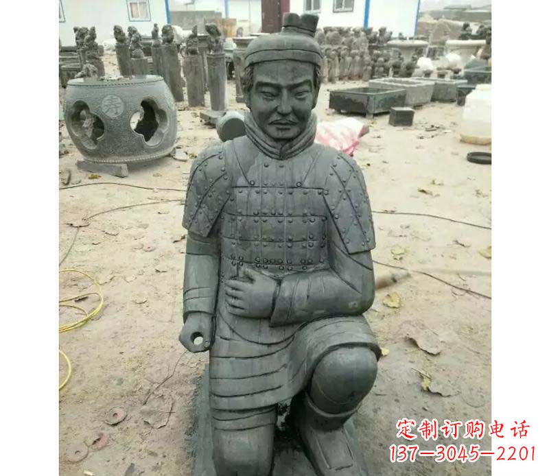 广东青石仿古兵马俑雕塑