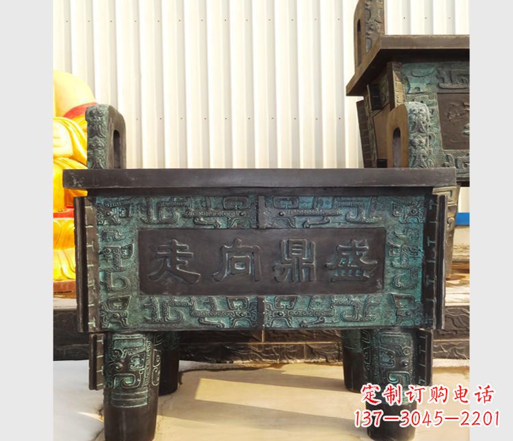 广东青铜香炉雕塑，传承中国文化