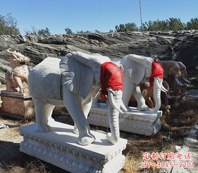 广东石雕大象别墅，集象美于一体