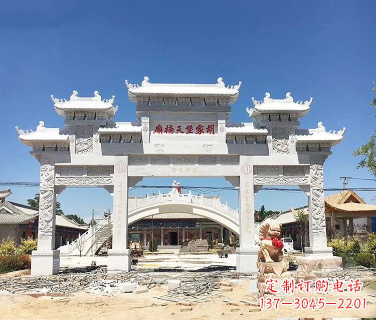 广东石牌坊的雕刻