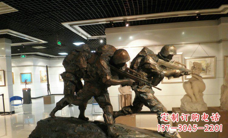 广东士兵突击战士铜雕