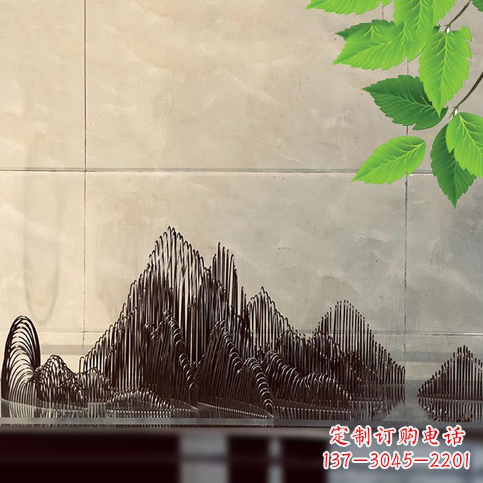 广东水景水池不锈钢假山雕塑
