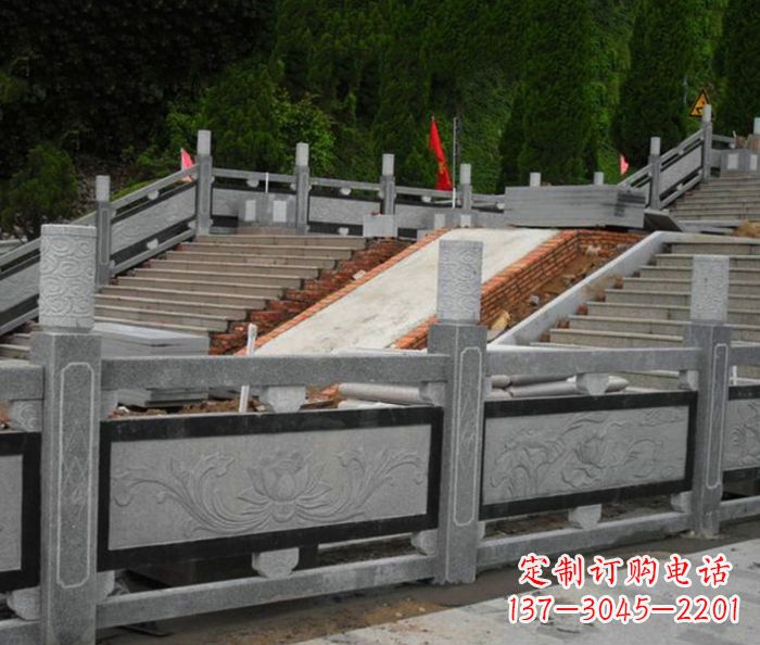 广东寺庙景观仿古石栏板 (2)