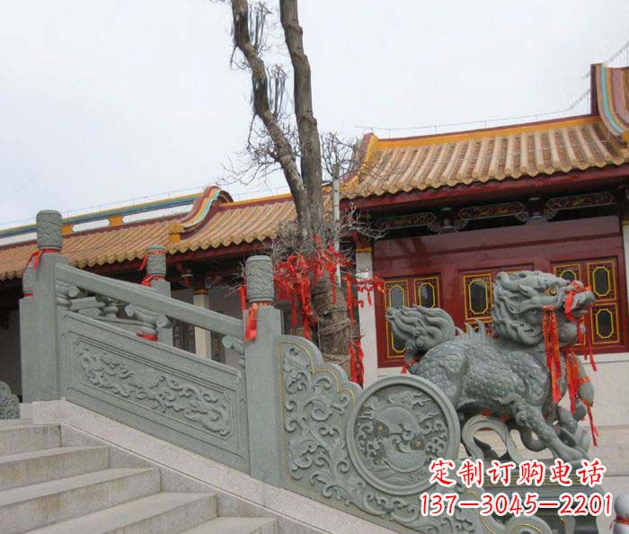 广东寺庙景观仿古石栏板