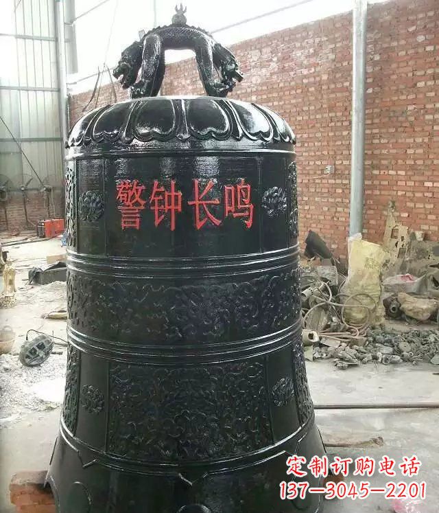 广东寺庙铸铜钟铜雕 (4)