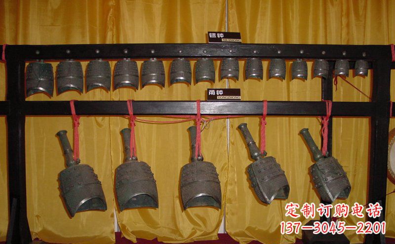 广东铜编钟古代乐器雕塑
