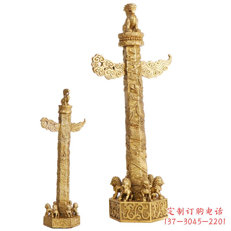 广东铜雕华表柱