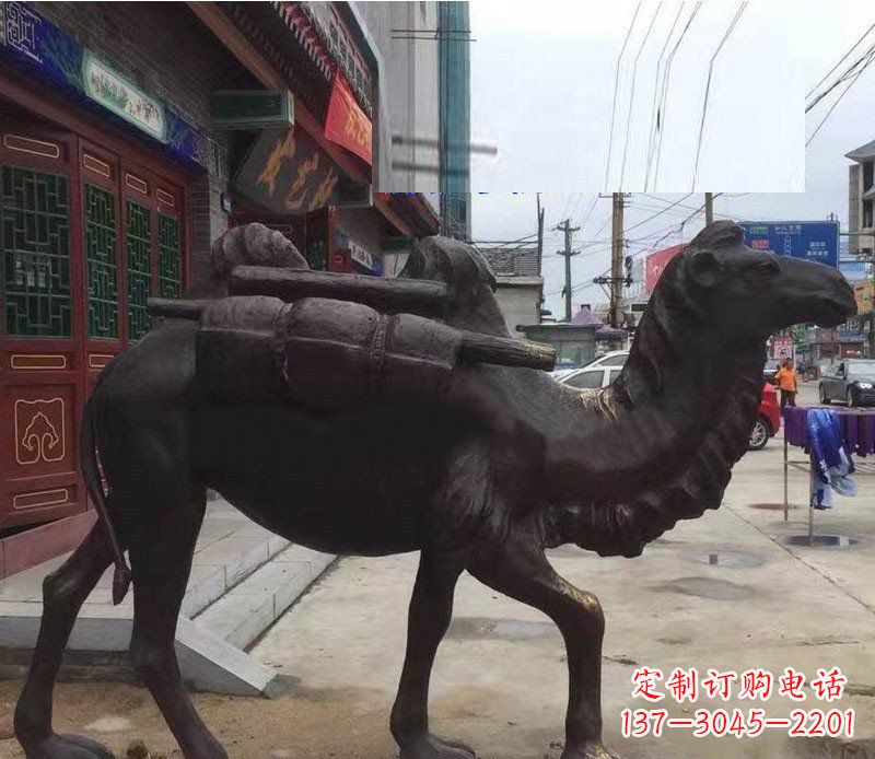 广东铜雕骆驼公园动物雕塑