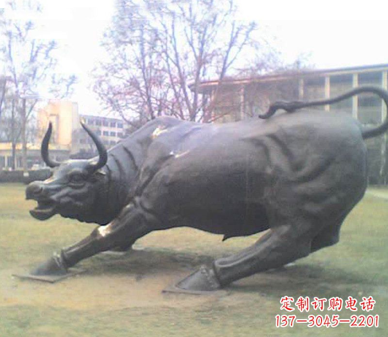 广东铜雕牛广场动物景观摆件 (2)