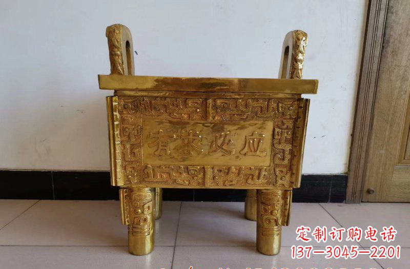 广东铜雕香炉雕塑